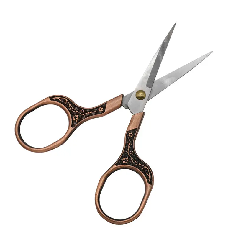 Ножницы для рукоделия с чехлом и кисточкой M00277-1 Бронзовый