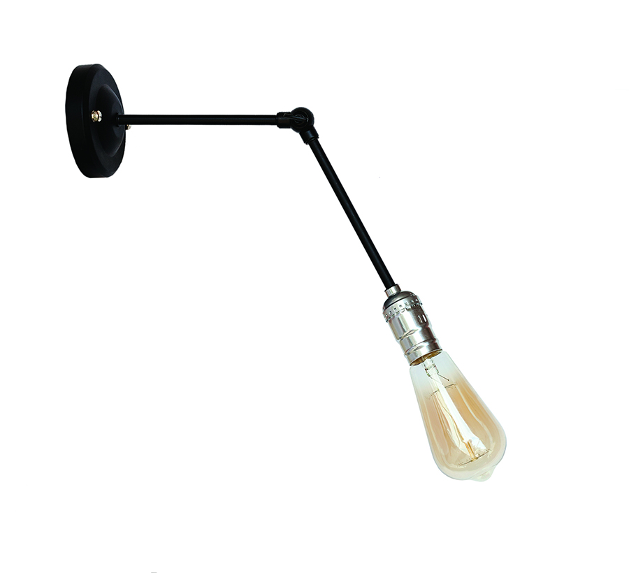 Бра Levistella Lofty длинное с патроном AMP33 Черный/Хром (1963530628)