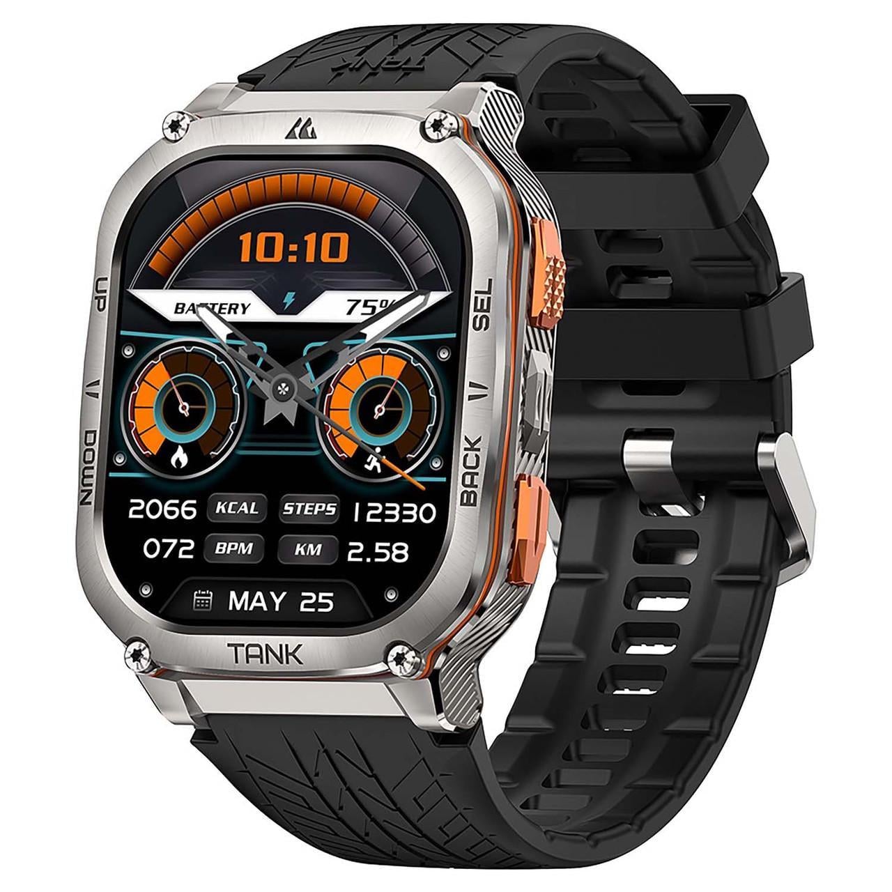 Смарт-часы Tank M3 Ultra GPS водонепроницаемые 50 м Silver