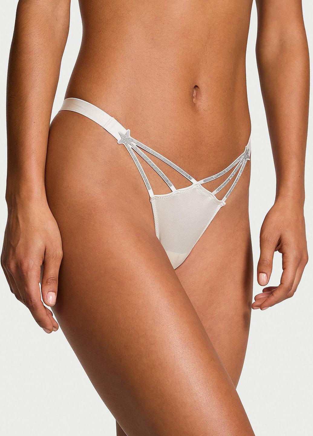 Трусики женские со стразами Victoria's Secret Very Sexy L Серый (000420273SEQL)