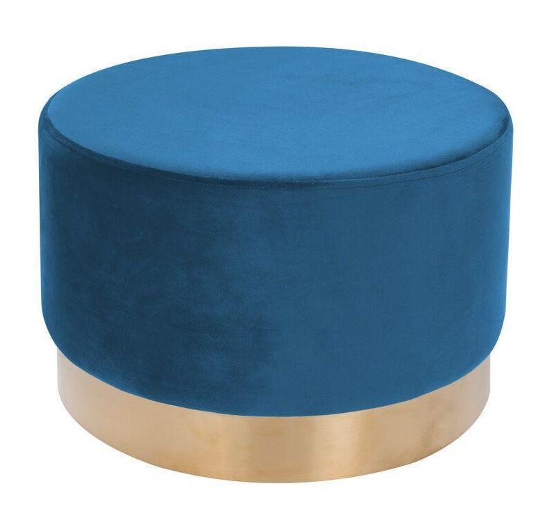 Пуф Mebelle Candy велюр 35x55x55 см Голубой (0270)