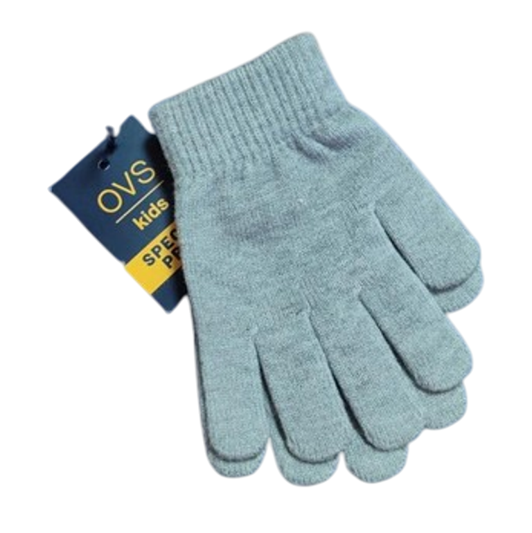 Перчатки детские серые Ovs 6-8 лет (99322150)