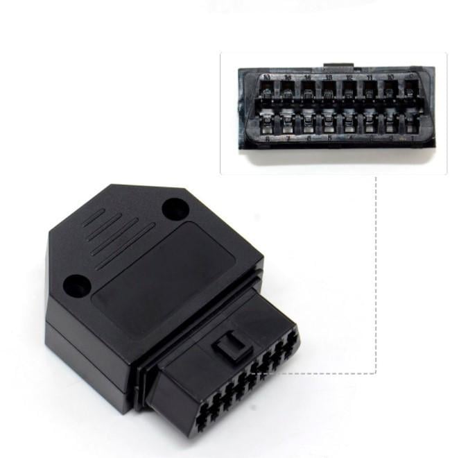 Діагностичний роз'єм-колодка OBD2 16 pin мама (1357272083) - фото 2 Діагностичний роз'єм-колодка OBD2 16 pin мама (1357272083) - фото 2