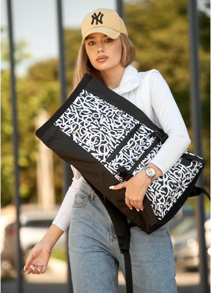 Рюкзак женский Sambag RollTop Graphity 41x30x16 см (24238715) - фото 7