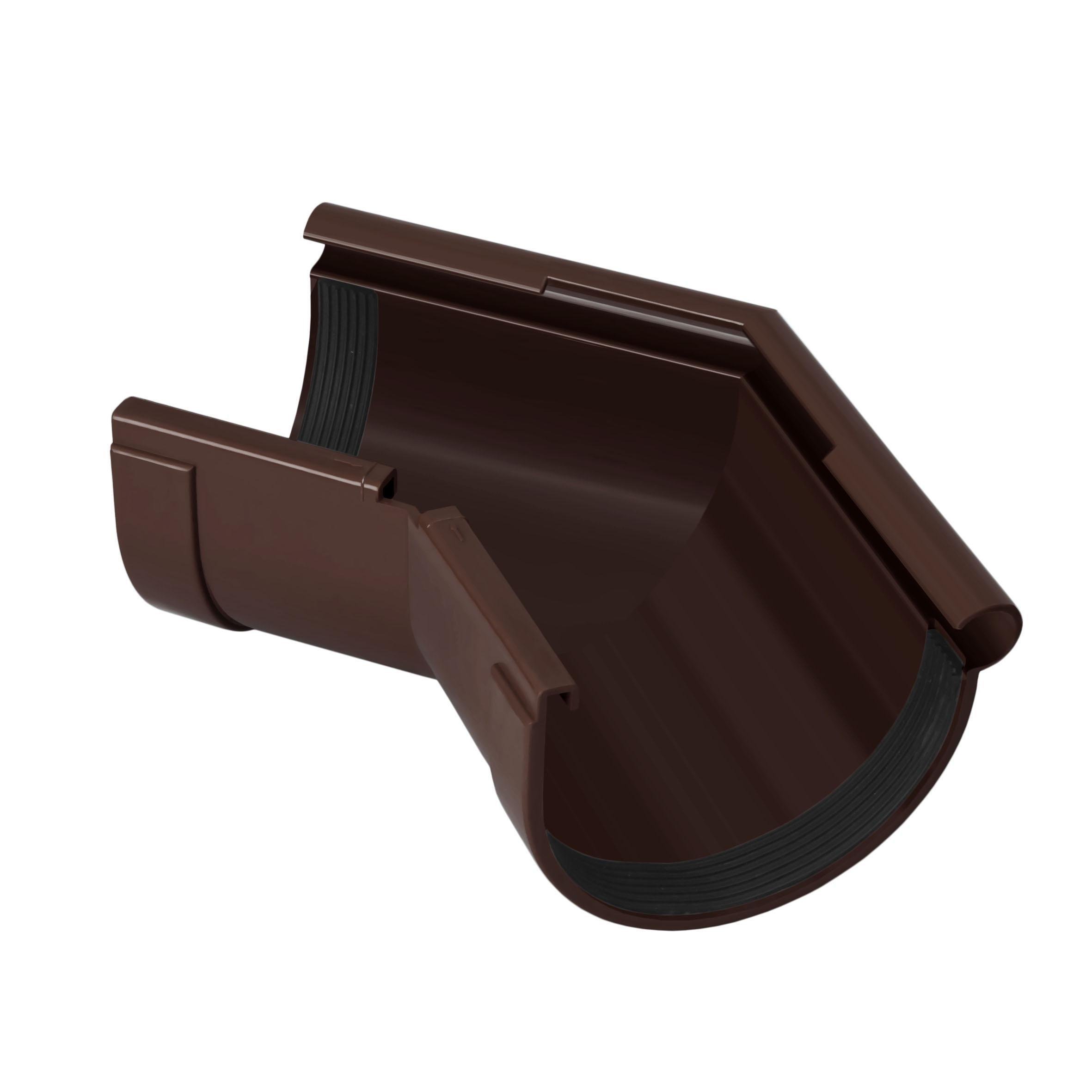 Угол желоба наружный 135° RAINWAY 90 мм Коричневый