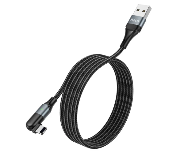 Кабель дата Hoco U100 Orbit USB-Lightning 12 м Черный
