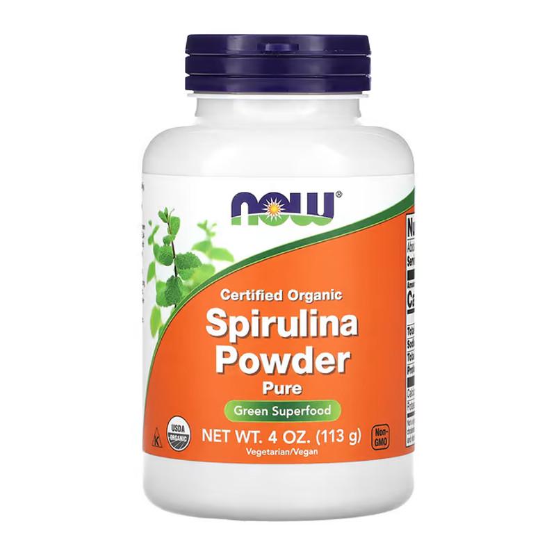 Спирулина NOW Organic Spirulina Powder Без вкуса 113 г (11717-01) Спирулина NOW Organic Spirulina Powder Без вкуса 113 г (11717-01)