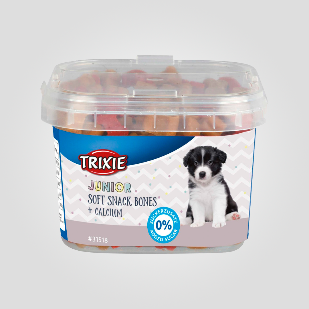 Лакомство Trixie Junior Soft Snack Bones для щенков с курицей бараниной лососем и кальцием 140 г (20505396)