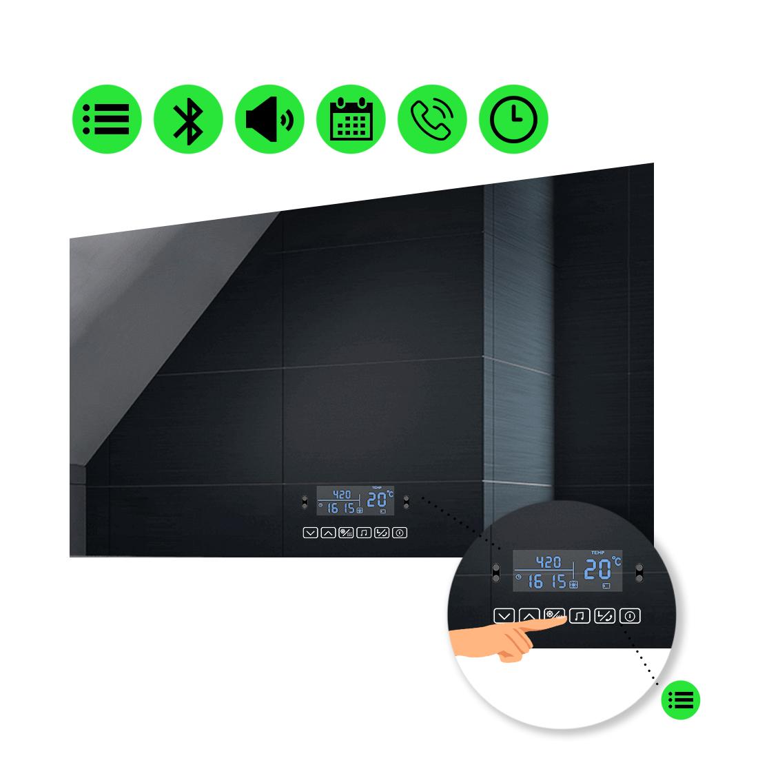 LED-зеркало 80x60 см с Smart-блоком Lucia (luciag38)