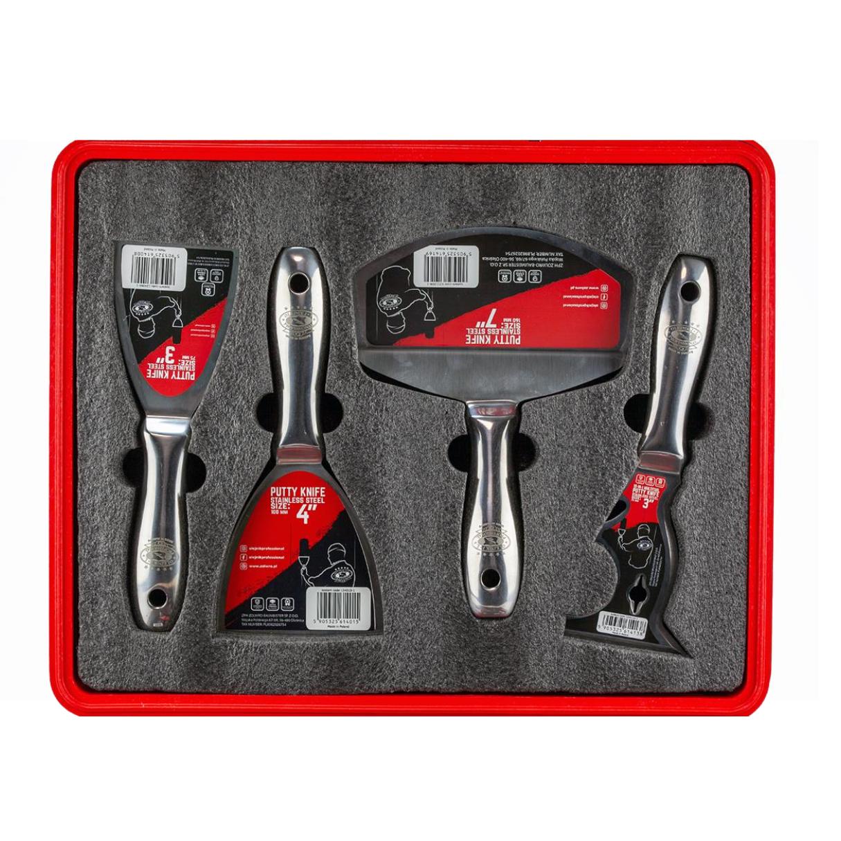 Набор профессиональных шпателей из нержавеющей стали Olejnik (WMR-1) - фото 4 Набор профессиональных шпателей из нержавеющей стали Olejnik (WMR-1) - фото 4