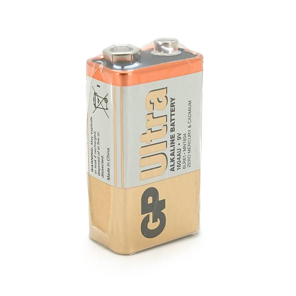 Батарейка лужна GP ULTRA ALKALINE 1604AU-S1 9V крона 6LF22 10 у вакуумному впакуванні 1 шт. (34480)
