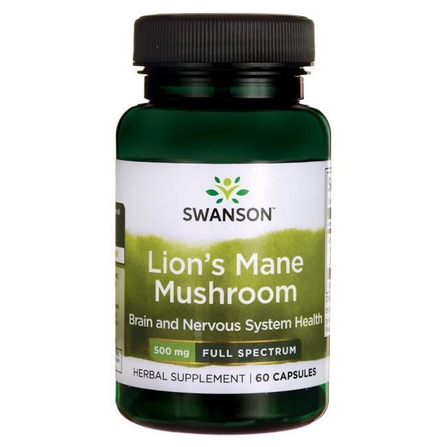 Ежовик гребенчатый Swanson Lions Mane Mushroom 60 caps