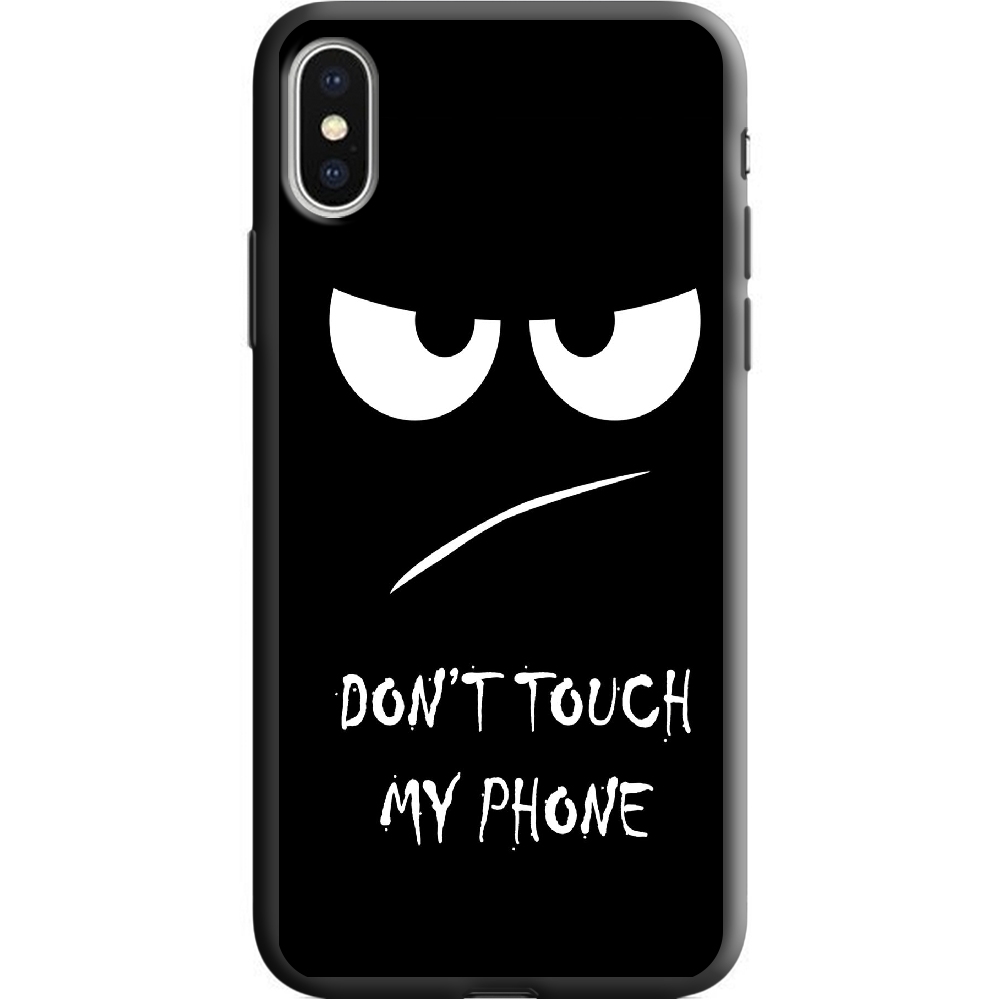 Чохол Boxface iPhone X Don't Touch my Phone Чорний силікон (32139-up535-38046)