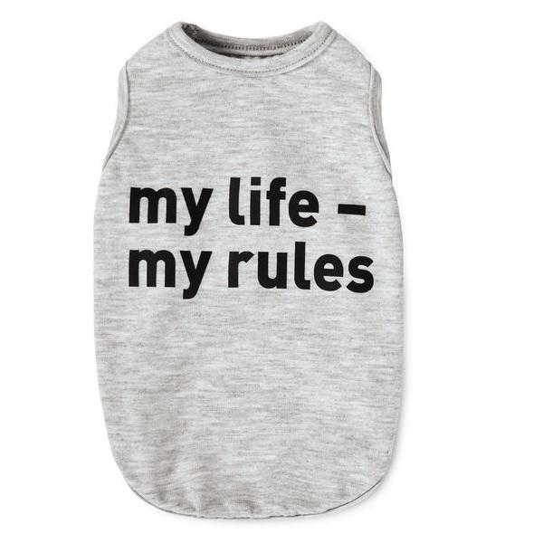 Борцовка Природа Pet Fashion My life-my rules XS Серый (4823082414475)