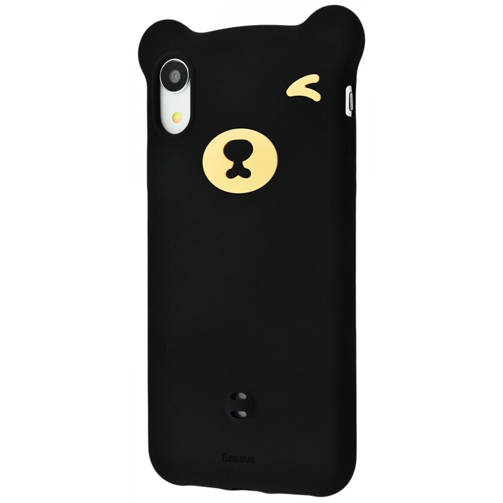 Чохол BaSEus Bear Silicone case TPU для iPhone XR Black