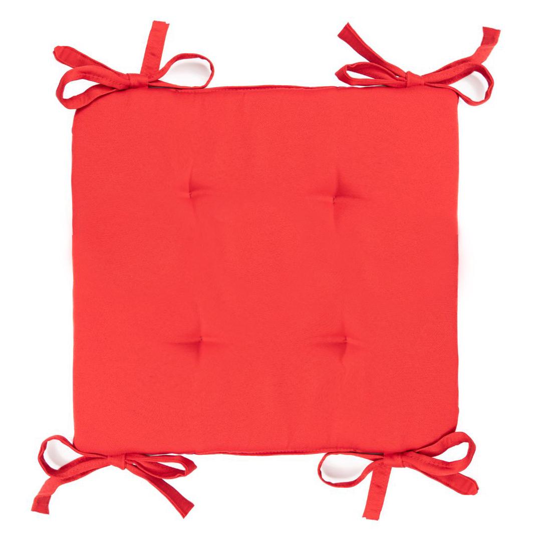 Подушка для стула/кресла/табурета 35х35х3 см Красный (1798506346) - фото 1