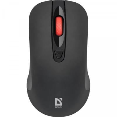 Компьютерная мышка беспроводная Defender Nexus MS-195 4 кнопки до 1600 dpi Черный (36260807)