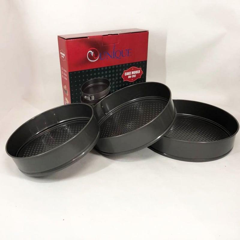 Набор разъемных форм Unique UN-1702 для выпечки и запекания 3 шт. (tf5923) - фото 8 Набор разъемных форм Unique UN-1702 для выпечки и запекания 3 шт. (tf5923) - фото 8