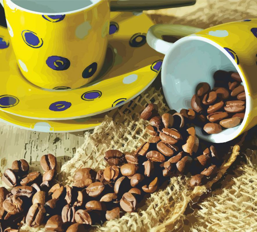 Картина по номерам Rosa Кофейные зерна 35х45 см (N00013253)