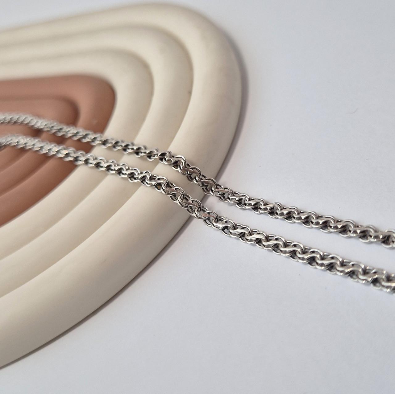 Цепочка Ручей серебро 925 пробы черненное 45 см 8,43 г (5008)