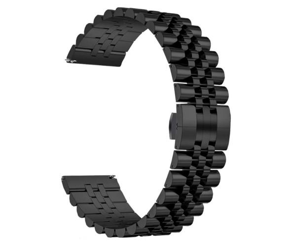 Ремешок металлический Stainless Steel для Garmin Forerunner 165 20 мм Черный Ремешок металлический Stainless Steel для Garmin Forerunner 165 20 мм Черный