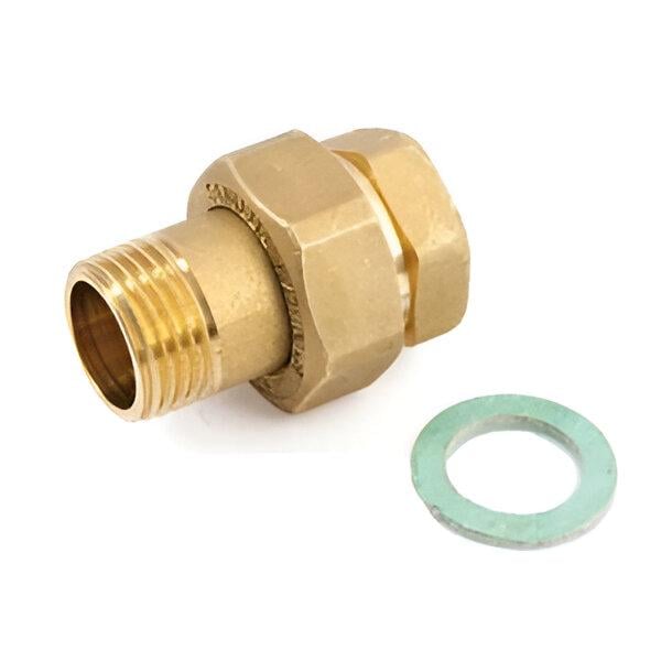 Згін американка GENERAL FITTING 1" прямий з прокладкою латунь (AKV-2700A1H101000A)