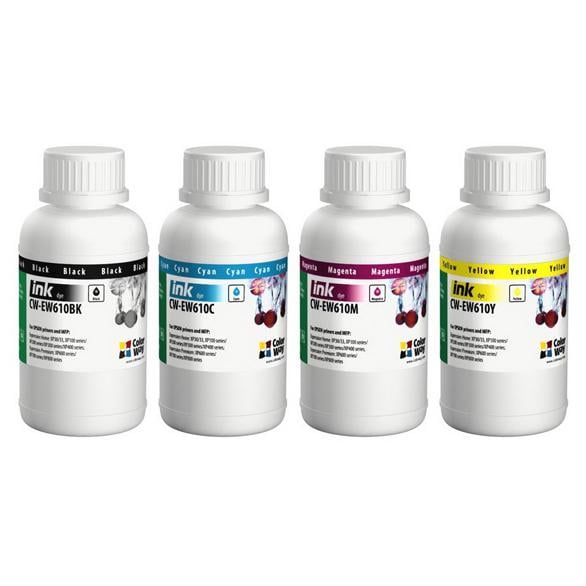 Комплект чернил ColorWay Epson XP103/600 4 шт. 200 мл BK/С/M/Y (CW-EW610SET02)