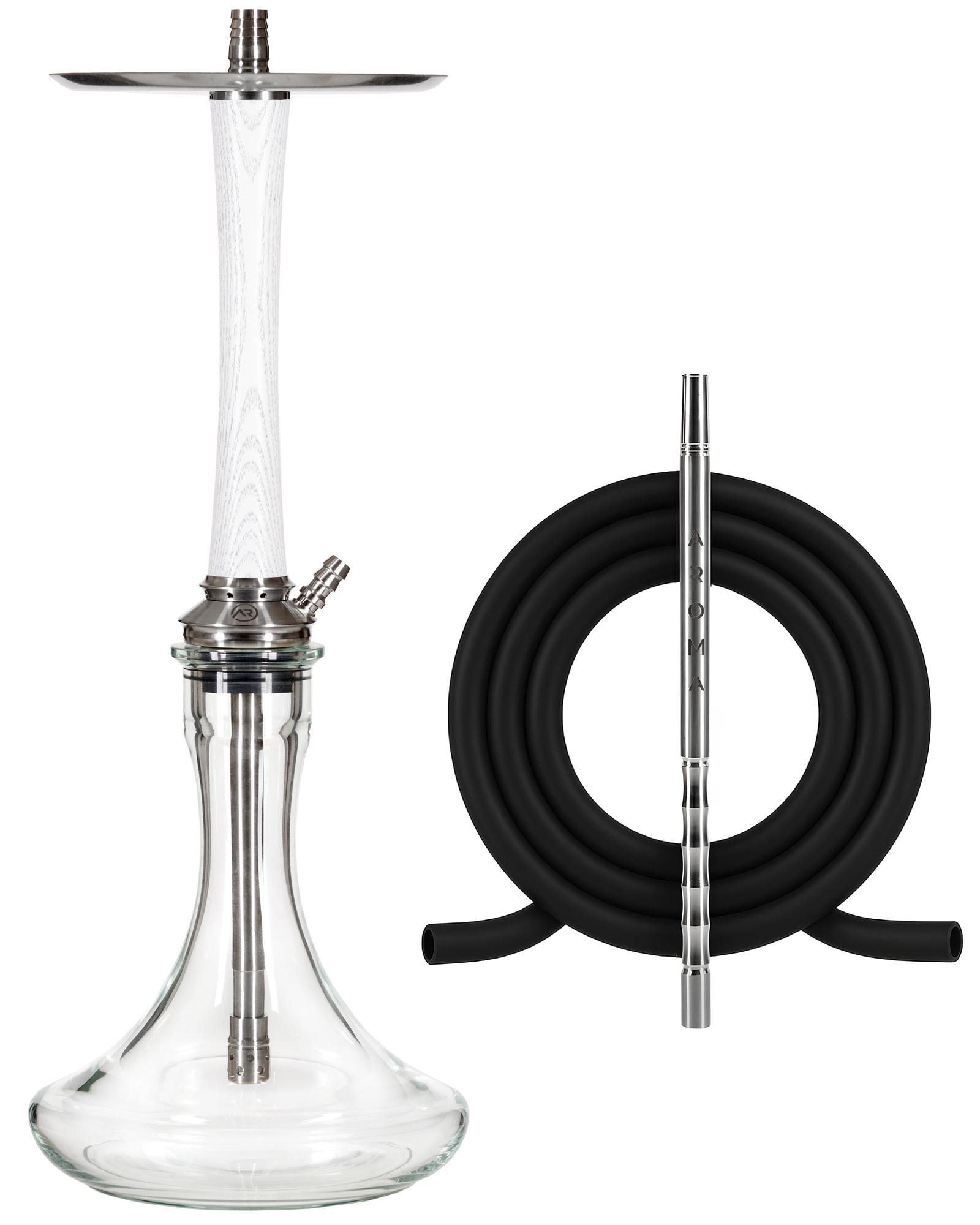 Кальян Aroma Hookah Steel X-Ray Wood White