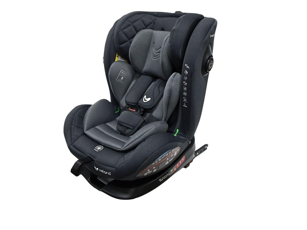 Автокресло Velano Aura 360° i-Size Isofix 40-150 см Grey (35343703)