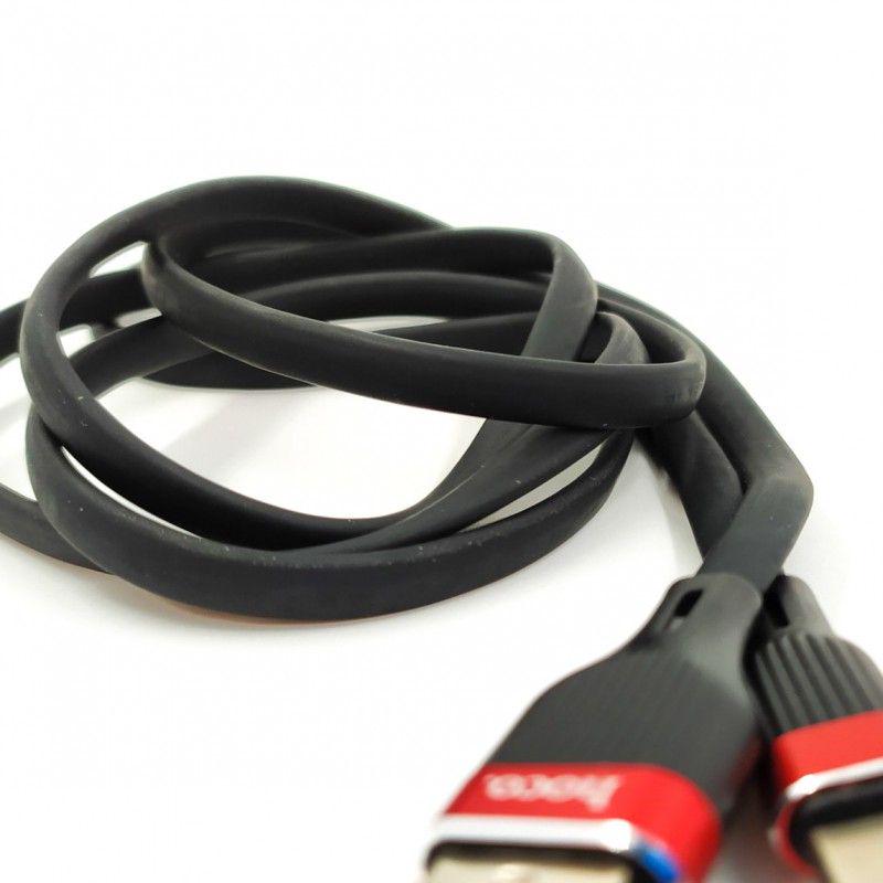 Кабель Hoco U72 сверхпрочный силиконовый USB Type-C Black (17409) - фото 3
