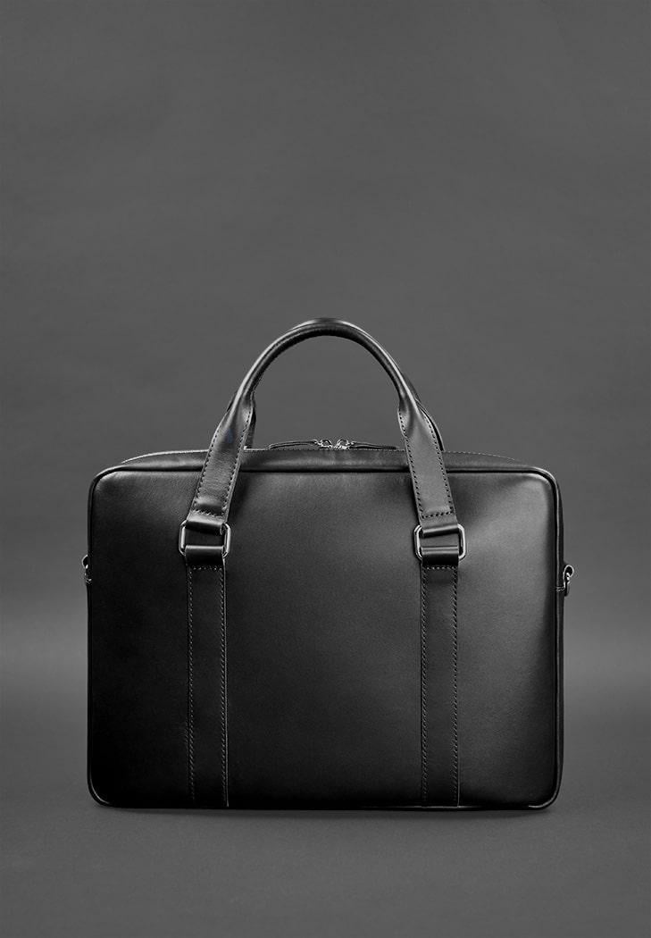 Сумка кожаная для ноутбука и для документов Черный (A-026687) - фото 2 Сумка кожаная для ноутбука и для документов Черный (A-026687) - фото 2