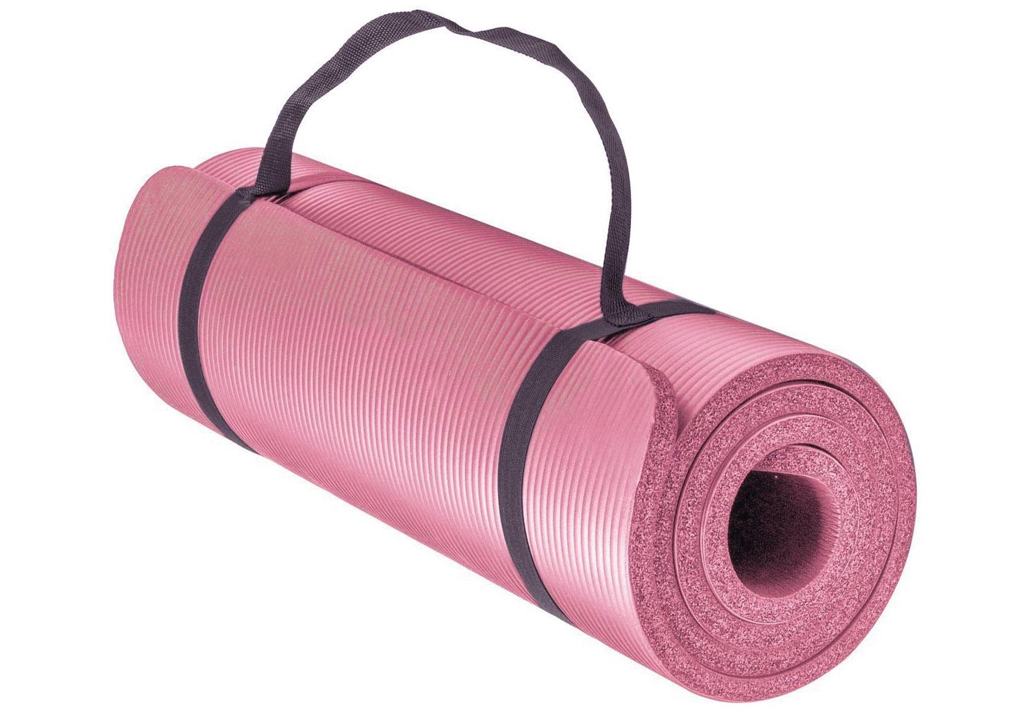 Коврик для йоги EasyFit NBR SOFT-Touch 15 мм Розовый - фото 1
