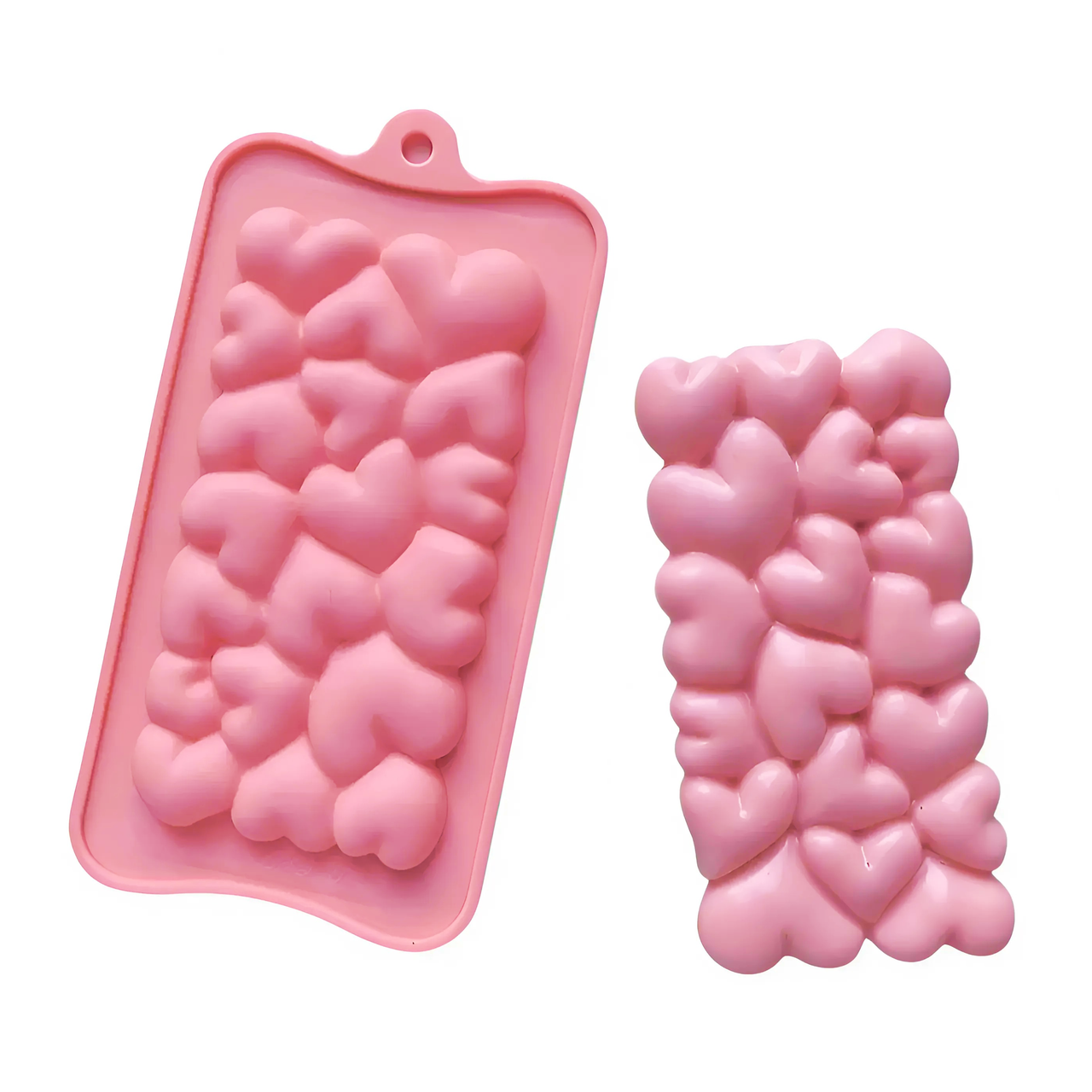Форма для шоколаду Серця силіконова 19,3x10x1 см (2587934697)