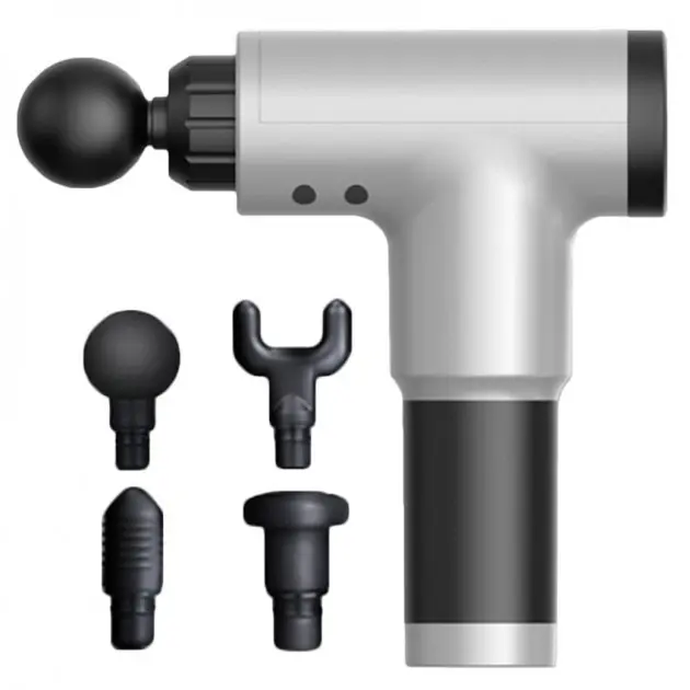 Массажер ударный ручной массажер Fascial Gun KH-320 Черный