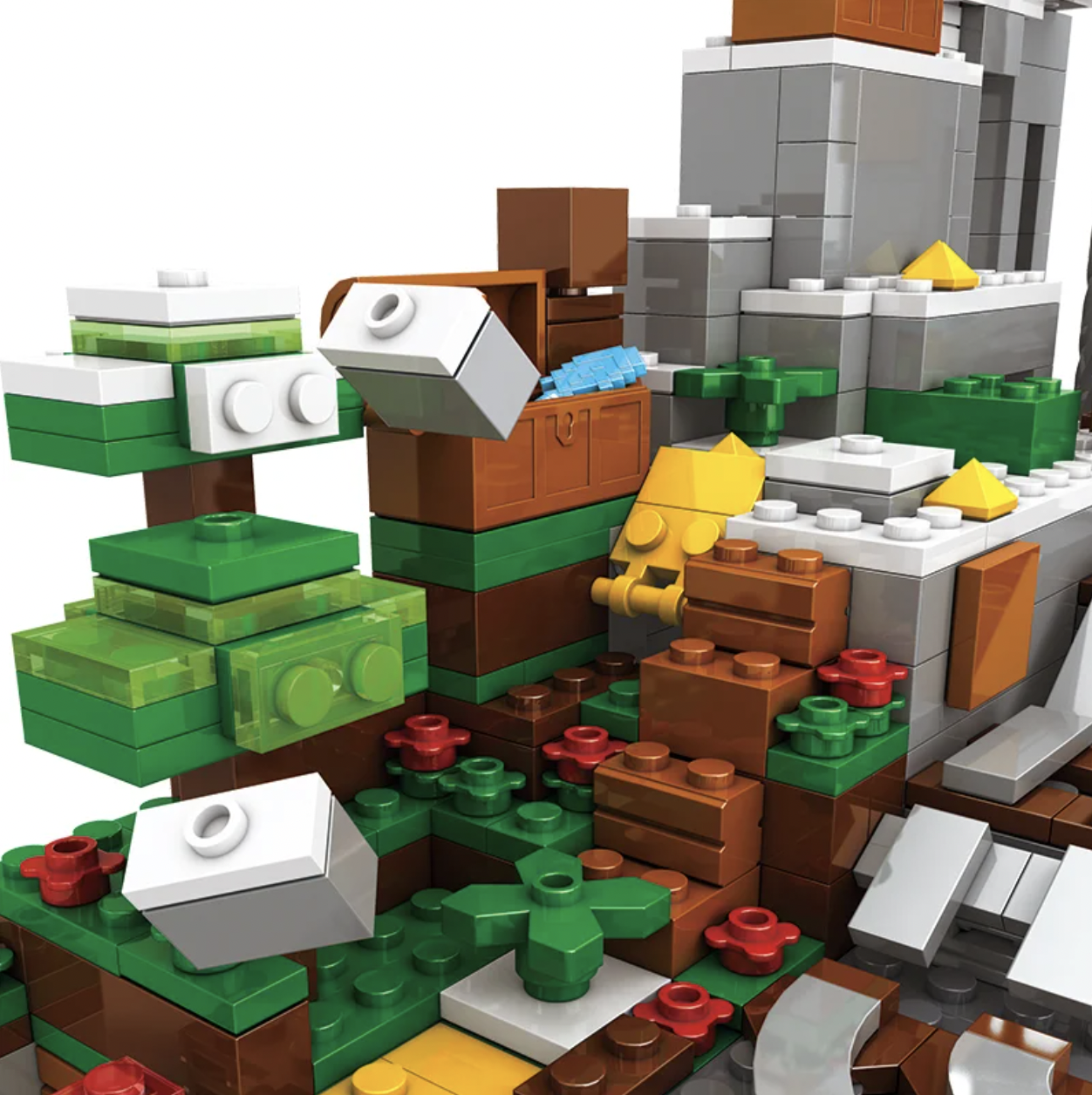 Конструктор My World Печера в горах 1089 деталей (SJ8806) - фото 9