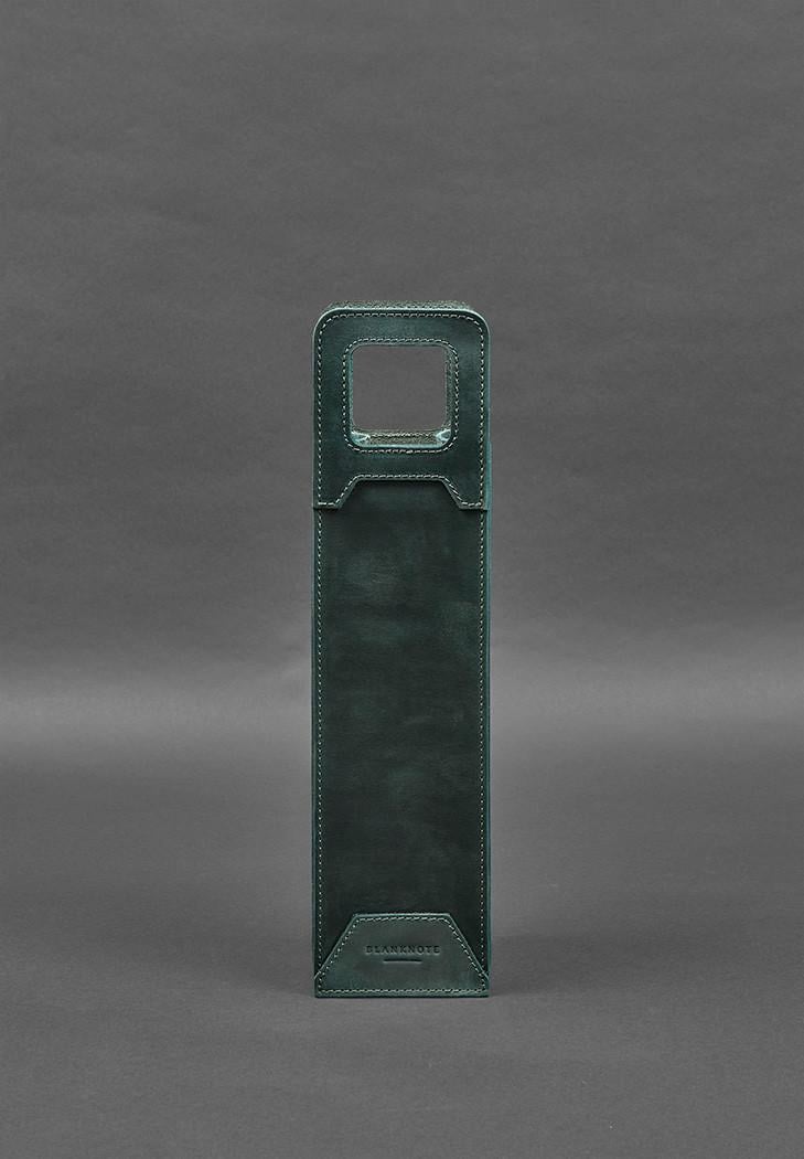 Чехол кожаный для вина 2.0 Crazy Horse Зеленый (A-027941) - фото 1 Чехол кожаный для вина 2.0 Crazy Horse Зеленый (A-027941) - фото 1