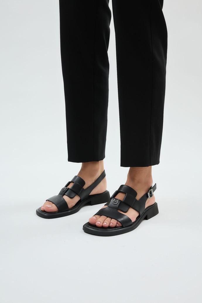 Босоножки женские LONZA кожаные р. 42 Черный (199903)