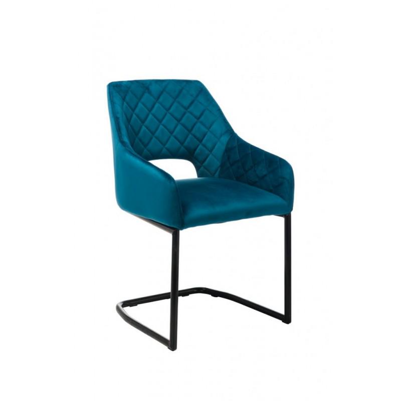 Стул поворотный Vetro Mebel S-230 вельвет Черный/Лазурный Стул поворотный Vetro Mebel S-230 вельвет Черный/Лазурный