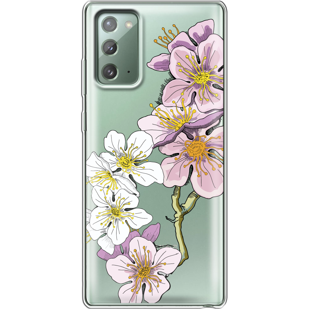 Чохол Boxface Samsung N980 Galaxy Note 20 Cherry Blossom Прозорий силікон (40568-cc4-40568)