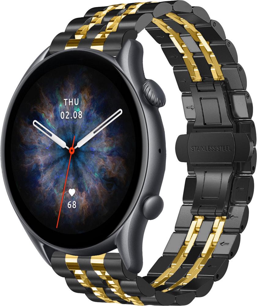 Браслет металлический Spinye Line для Amazfit GTR 3 Black Gold (28982-02)
