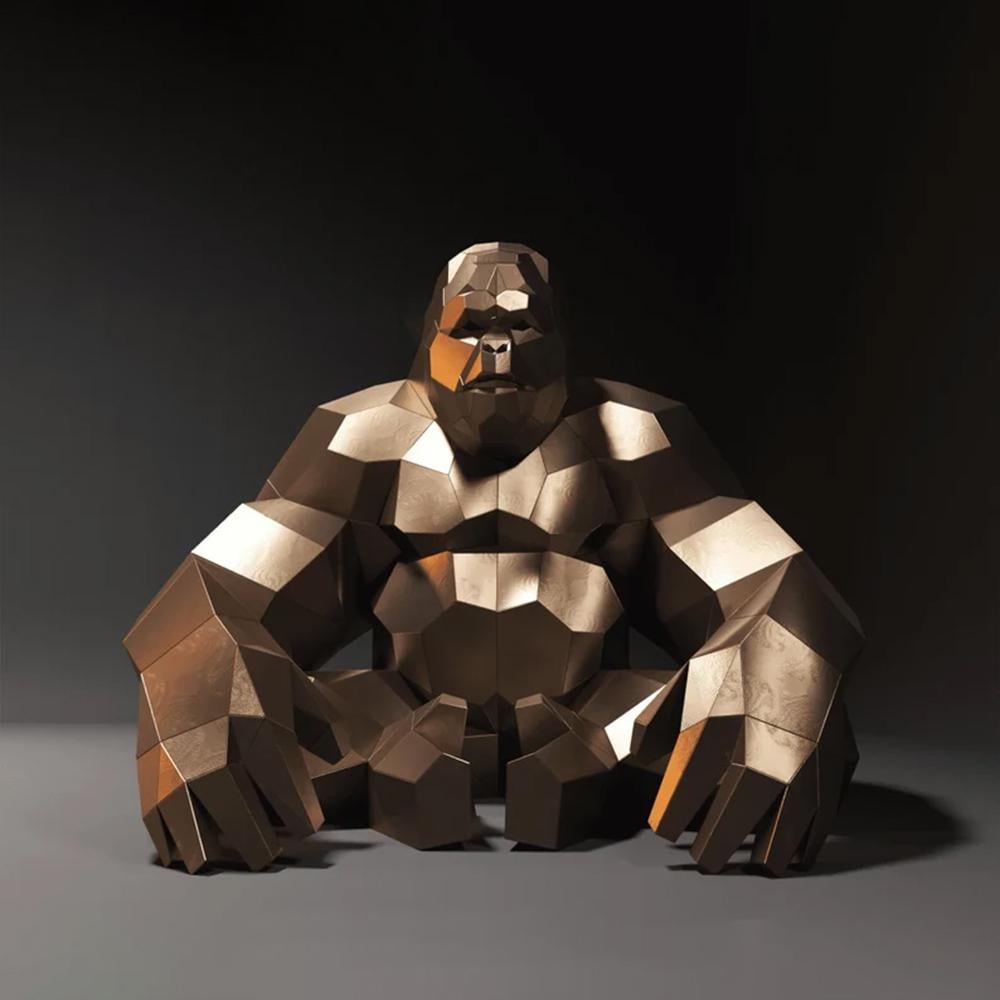 Скульптура полигональная Горилла V 3 (13570805)