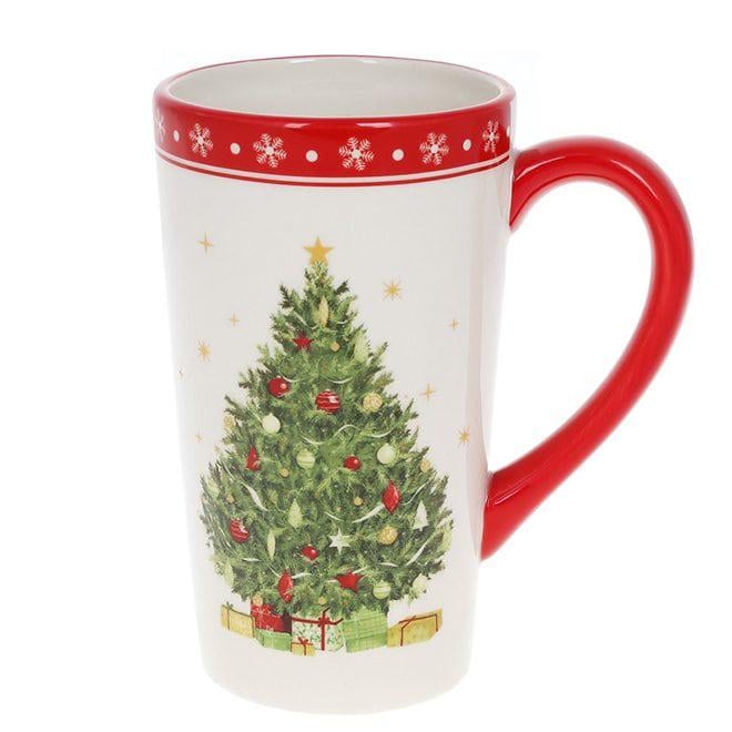 Чашка керамическая Flora Новогодняя красавица 0,58 л (32470)