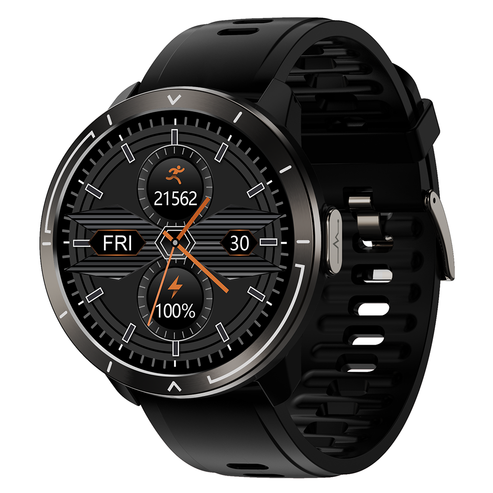 Смарт-часы спортивный стиль Lemfo M18 plus с тонометром Черный (1204)