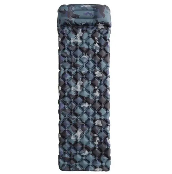 Килимок надувний із TPU з подушкою 190х55х3 см Камуфляж (SJ-0084KH)