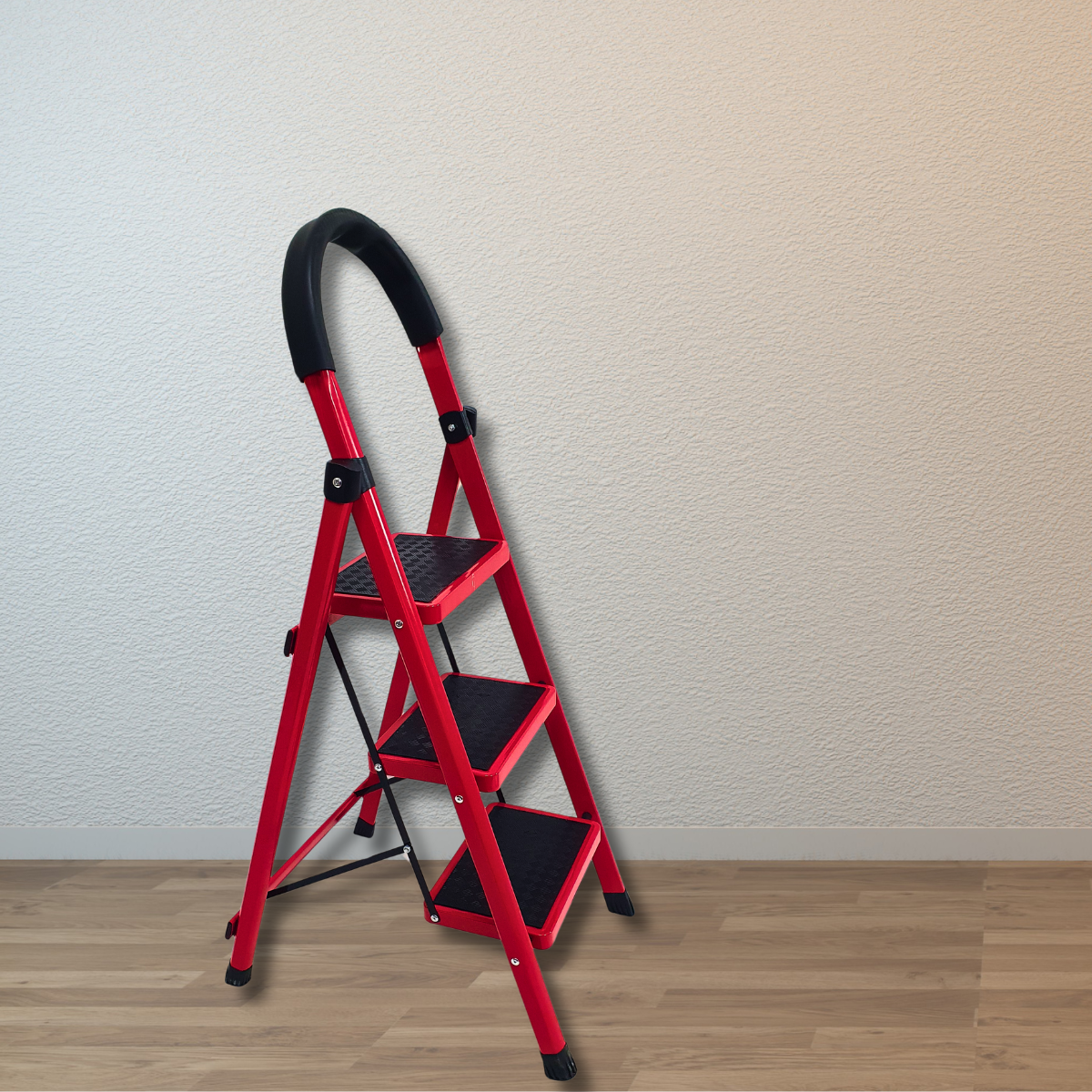 Лестниця на три сходинки LFSE-3S-Red металева з прогумованими ковриками - фото 10 Лестниця на три сходинки LFSE-3S-Red металева з прогумованими ковриками - фото 10