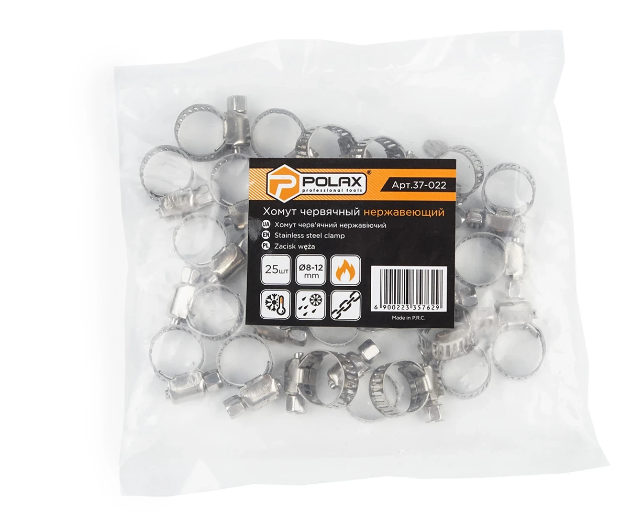 Хомут W2 Flex 8-12 нержавеющая сталь 25 шт. (2428934778) - фото 2 Хомут W2 Flex 8-12 нержавеющая сталь 25 шт. (2428934778) - фото 2