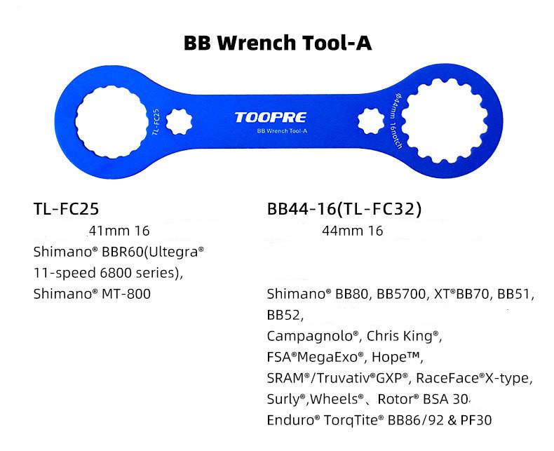 Ключ для снятия велошатуна Toopre BBB Wrench Tool-A TL-FC-25 44 мм - фото 6 Ключ для снятия велошатуна Toopre BBB Wrench Tool-A TL-FC-25 44 мм - фото 6