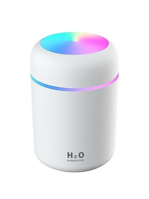 Портативный ультразвуковой увлажнитель воздуха Humidifier H2O 300 мл Белый (5634)