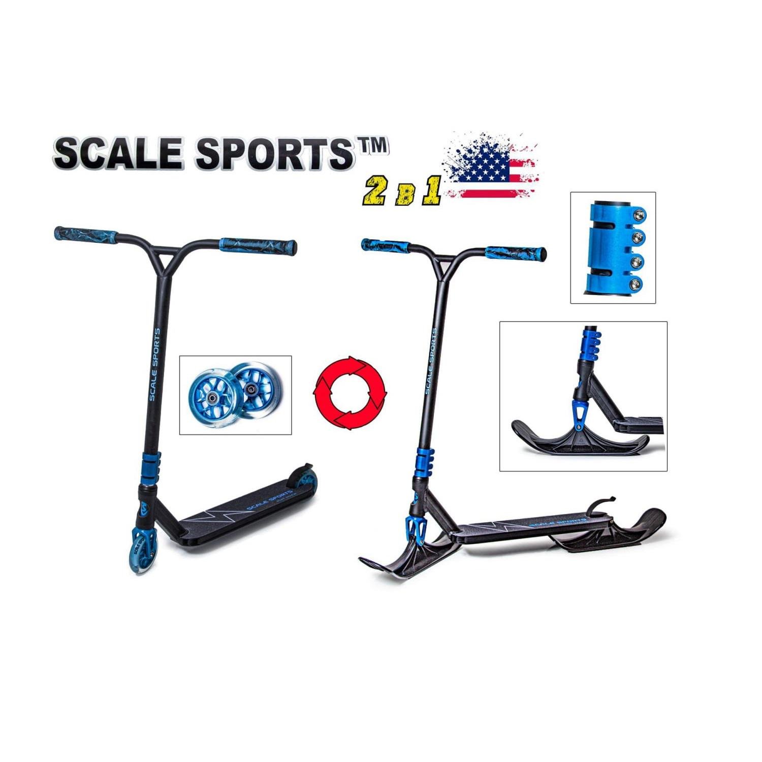 Самокат-снігокат трюковий Scale Sports Adrenaline 2в1 110 мм Blue (221605557) - фото 2 Самокат-снігокат трюковий Scale Sports Adrenaline 2в1 110 мм Blue (221605557) - фото 2