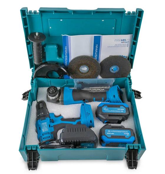 Набор инструментов KRAISSMANN 201 SAW 20MP болгарка/шуруповерт